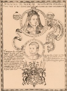 Mary, Queen of Scots and King James VI and I by Unbekannt