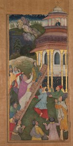 Mary Ascends the Stairs to the Temple, from a Mirat al-quds Mirror of Holiness by Unbekannt