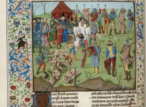 Massacre of the Christians after the Battle of Nicopolis, ca 1470-1475 by Unbekannt