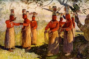 Masked dancers of Opaina, River Apaporis, Brazil