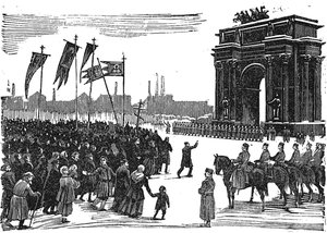 Massacre At Narva Gate in St. Petersburg, before 1925 by Unbekannt