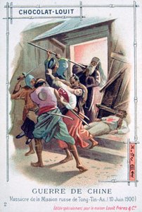 Massacre in the Russian Mission of Tong-Tin-An, Boxer Rebellion, China