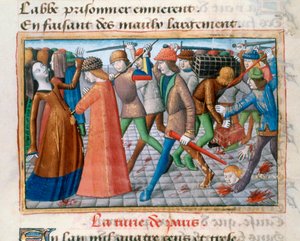 Massacre of the inhabitants of Paris, May 1413 by Unbekannt