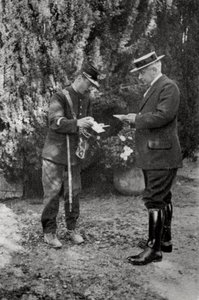 Maurice Maeterlinck, Belgian playwright, poet and essayist, 1915 by Unbekannt