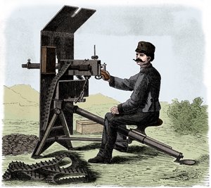 Maxim machine gun, c1895 by Unbekannt