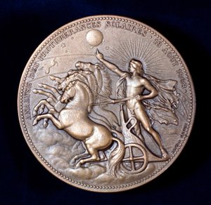 Medal commemorating Pierre Janssen and Norman Lockyer, French and English astronomers by Unbekannt
