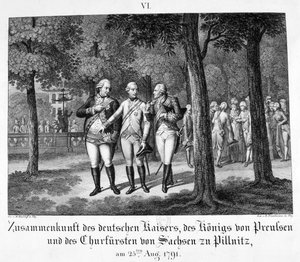 Meeting the German Emperor, 25th August, 1791