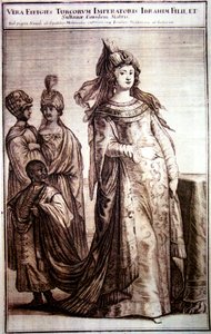 Mehpeyker Sultan with her Court Servants