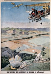 Members of the French Air Corps on Bomb Practice at Chalons, 1912