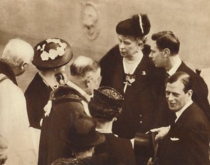 Memorial to His Father Unveiled, Windsor Castle, 23rd April 1937