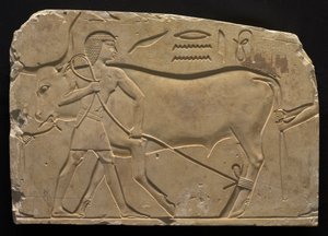 Men Trussing an Ox, 667-647 BC