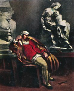 Michelangelo - Painting by Delacroix