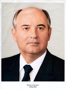 Mikhail Gorbachev, leader of the Soviet Union, 1985
