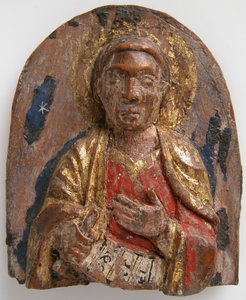 Miniature Relief of Hebrew Prophet Daniel with Scroll, German, 1200-1225 by Unbekannt