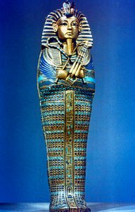 Miniature canopic coffin from the Tomb of Tutankhamun