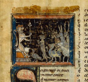 Miniature from the Le Roman de Renart, 13th century
