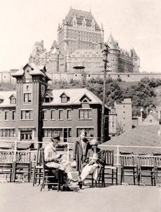 Miss Simpson and Jeane on Deck of Steamboat, Isle d