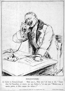 Misunderstanding, caricatures of Guillaume II of Germany