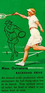Mme. Outratova - Backhand Drive by Unbekannt