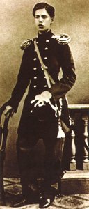 Modest Mussorgsky, Russian composer, as a young man, late 1850s by Unbekannt