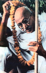 Mohandas Karamchand Gandhi, Indian Nationalist leader, 1869-1948 by Unbekannt