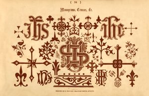 Monograms, Crosses, &c., 1862 by Unbekannt
