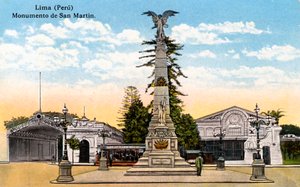 Monument to General San Martin, Lima, Peru by Unbekannt