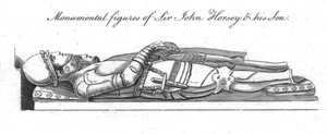 Monumental Figures of Sir John Horsey and His Son