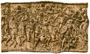 Moorish Cavalry under Lusius Quietus Fighting Against the Dacians, 1902 by Unbekannt