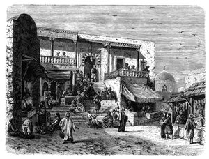 Moorish Coffee House at Sidi Bou Said, Tunis by Unbekannt