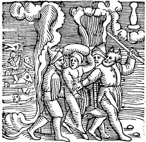 Moses delivering the Israelites from Egypt, 1557