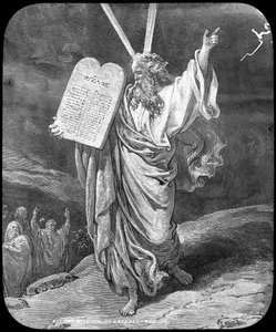 Moses receives the law, late 19th or early 20th century by Unbekannt