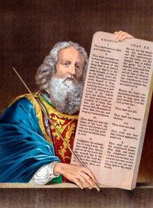 Moses with the Ten Commandments by Unbekannt
