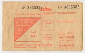 Motor Fuel Ration Book, c1973 by Unbekannt