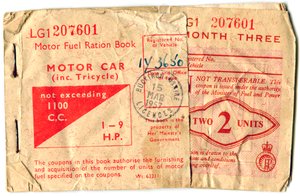 Motor fuel ration book, 1957 by Unbekannt