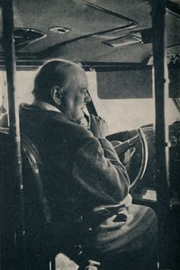 Mr. Churchill with the R.A.F. - at the controls of the flying boat Berwick by Unbekannt