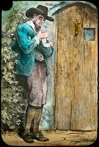 Mr Fearing at the gate, from The Pilgrim