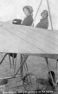 Mr. G. Hemel with Passenger, Hendon, London, c.1910s