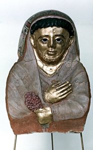Mummy Mask in Stucco, Ptolemaic Dynasty by Unbekannt