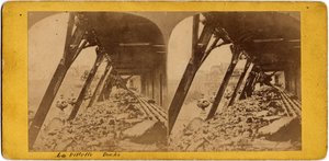 Municipality of Paris (1871): view of the quays of the Villette. Anonymous photography