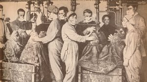 Munition Workers Wearing Respirators While Filling Shells with Trinitrotoluene (T.N.T.)