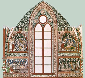 Mural painting in Wienhausen Abbey, Lower Saxony, Germany by Unbekannt