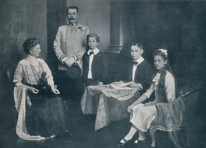 Murdered Archduke Francis Ferdinand with His Wife and Children by Unbekannt