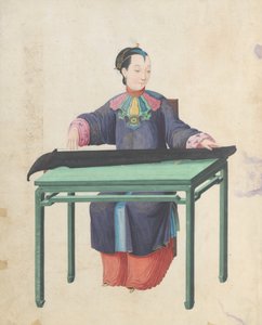 Musician Playing Guqin