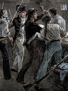 Mutiny of the Crew of the Bounty, 1789, late 19th century by Unbekannt