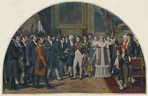 Napoleon Decorating the Artists, c1808, 1896