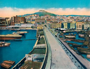 Napoli - Via Molo Col Castel S. Elmo