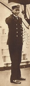 Naval cadet Prince Albert in the Royal Yacht Victoria and Albert