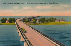 New Overseas Highway, above Pigeon Key, to Key West, Florida by Unbekannt