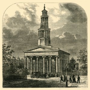 New St. Pancras Church, c1876